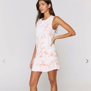 NWT Pink tie dye spiritual gangster tank dress medium